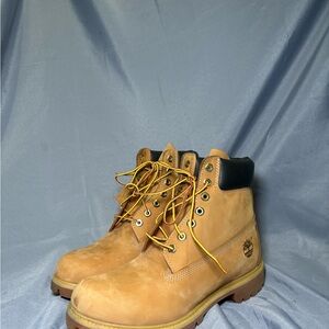 Timberland Tan and Black Boots